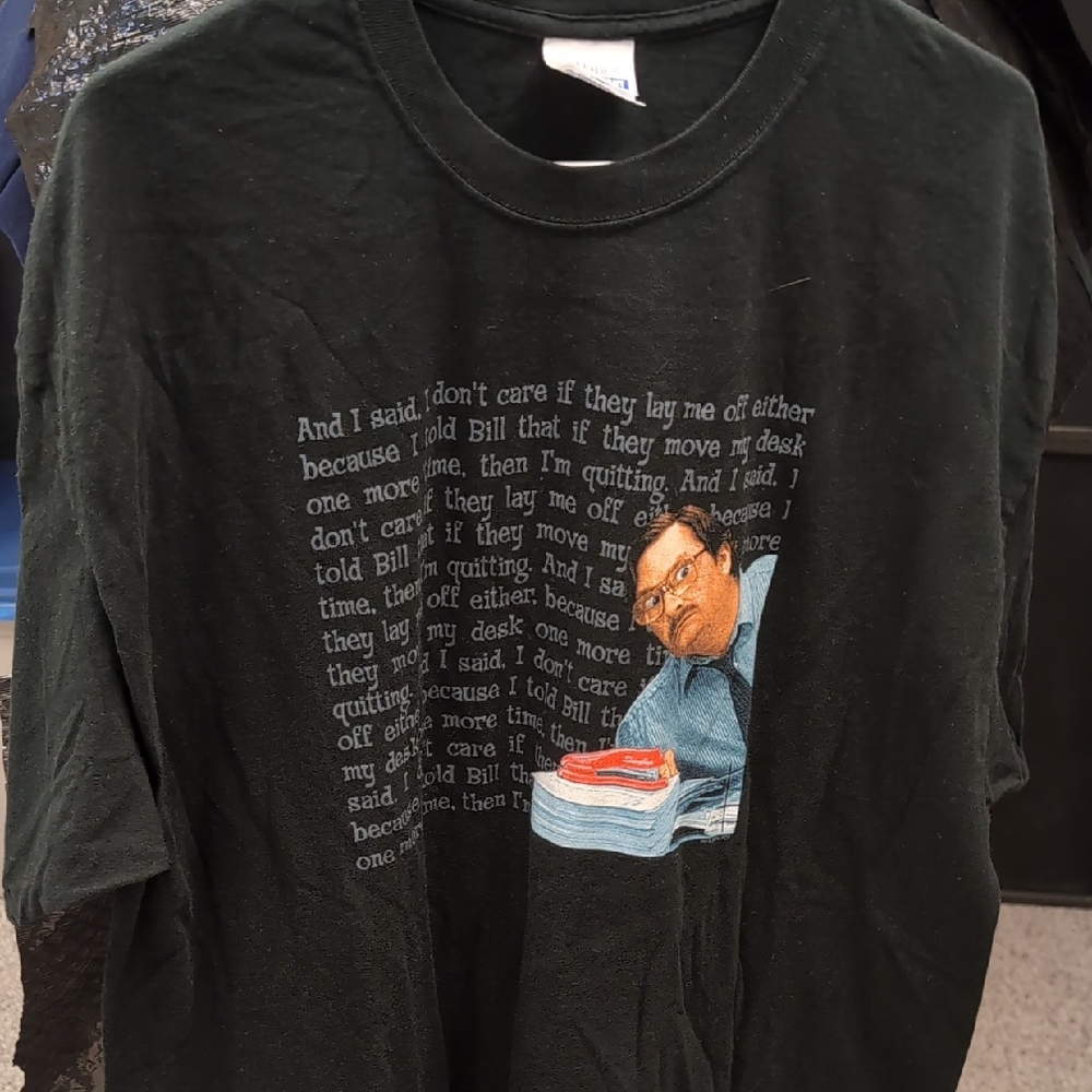 Office Space Black Graphic T-Shirt